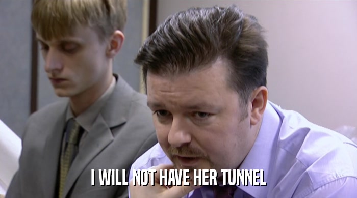 I WILL NOT HAVE HER TUNNEL  