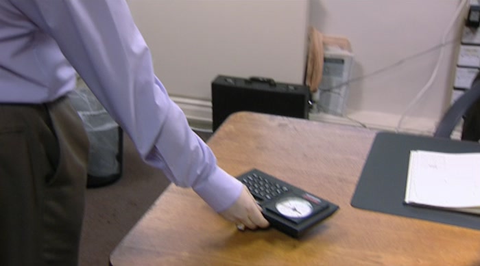 SEE THAT? A CLOCK, CALCULATOR IN ONE.  