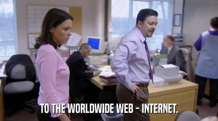TO THE WORLDWIDE WEB - INTERNET.  