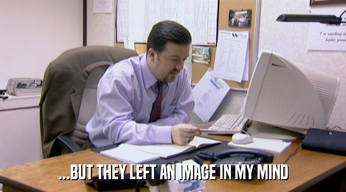 ...BUT THEY LEFT AN IMAGE IN MY MIND  