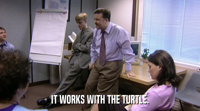 IT WORKS WITH THE TURTLE.  