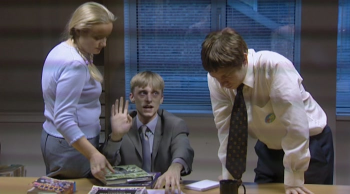 DO NOT LOOK AT THOSE! RIGHT. YOU'RE DISQUALIFIED.  