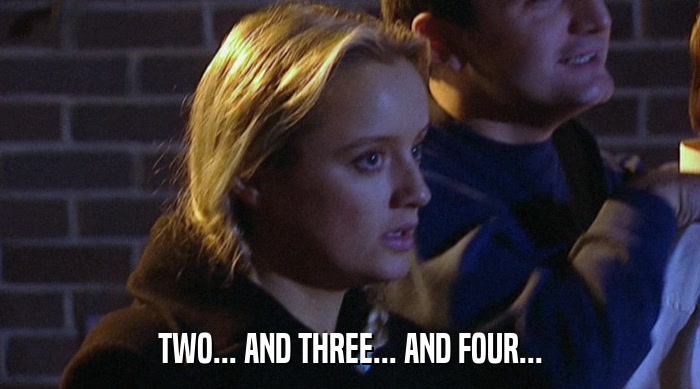 TWO... AND THREE... AND FOUR...  