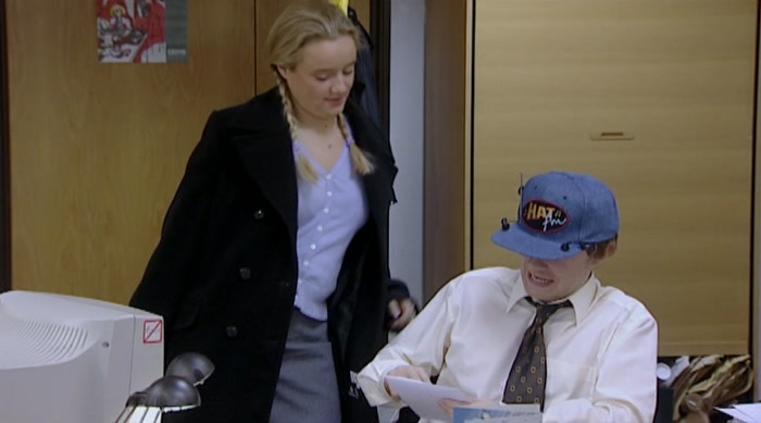 - RIGHT. - NICE HAT. 