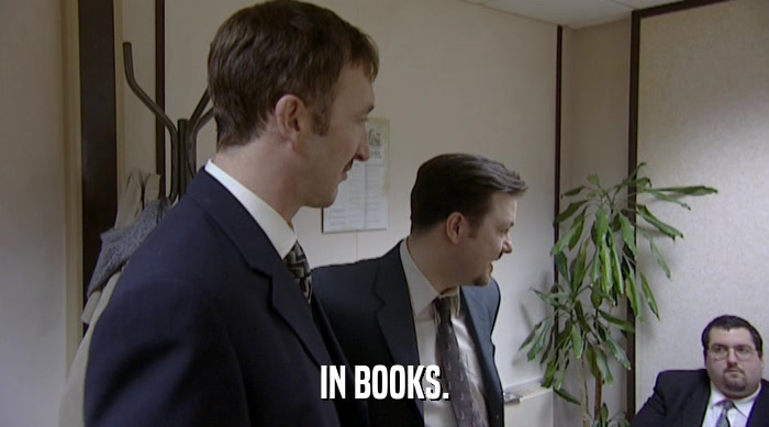 IN BOOKS.  