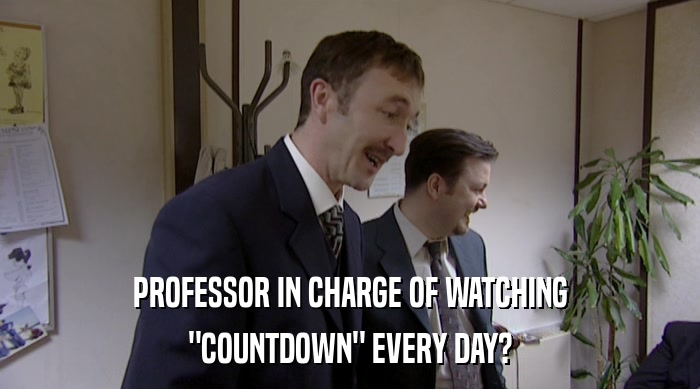 PROFESSOR IN CHARGE OF WATCHING 