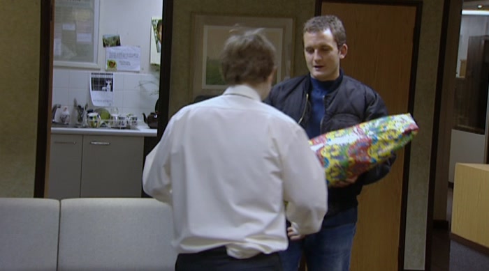 - OH, THANKS A LOT. THANK YOU. - HAPPY BIRTHDAY, MATE. 