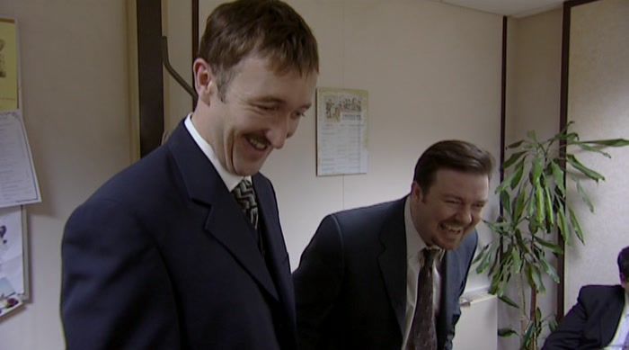THAT'S CLEVER AND FUNNY. I BLOODY HATE HIM. THAT'S WHY WE GET ON. 