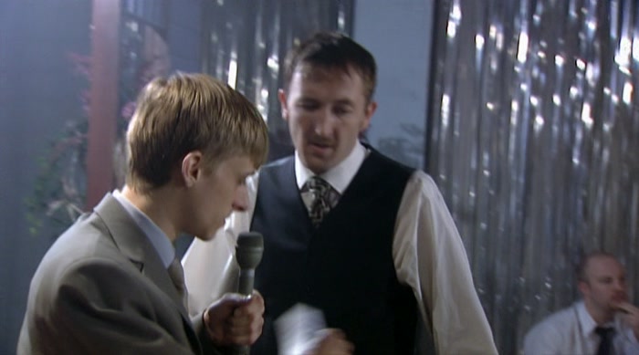ALL RIGHT. COME AND STAND HERE. TIE-BREAKER QUESTION. ARE YOU READY? 