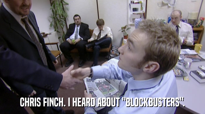CHRIS FINCH. I HEARD ABOUT 