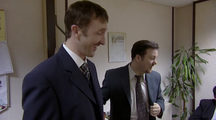 THAT'S CLEVER AND FUNNY. I BLOODY HATE HIM. THAT'S WHY WE GET ON. 