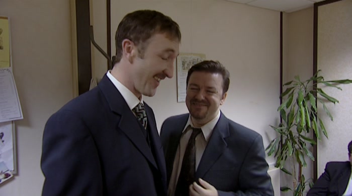 THAT'S CLEVER AND FUNNY. I BLOODY HATE HIM. THAT'S WHY WE GET ON. 