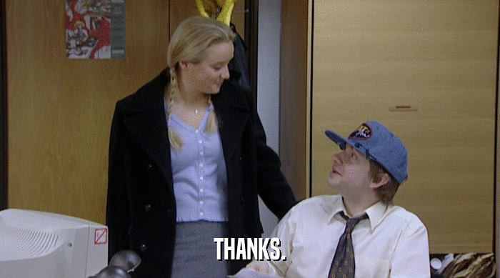 THANKS.  