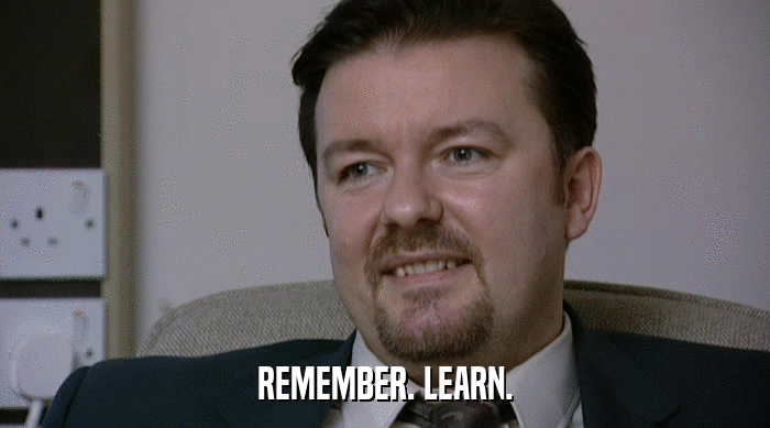 REMEMBER. LEARN.  