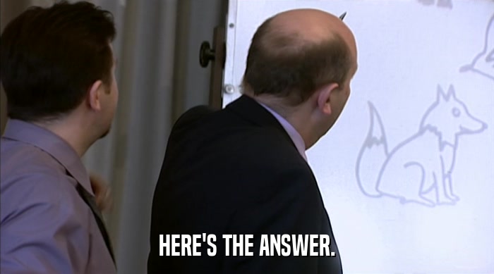 HERE'S THE ANSWER.  