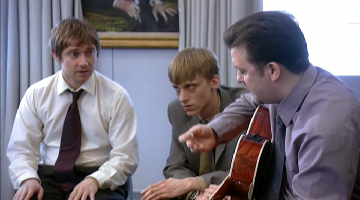 - WHAT, YOU? - NO. HE'S LOOKING AT A PHOTOGRAPH. 