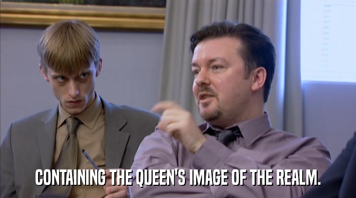 CONTAINING THE QUEEN'S IMAGE OF THE REALM.  