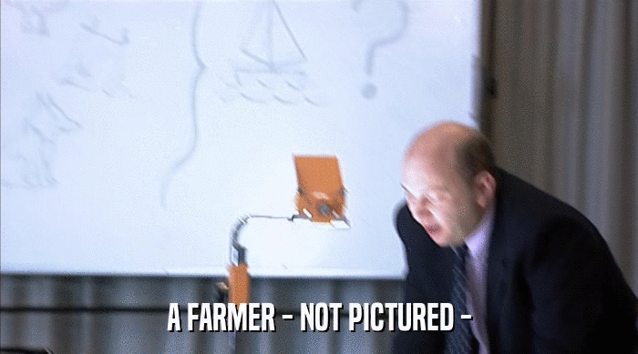 A FARMER - NOT PICTURED -  