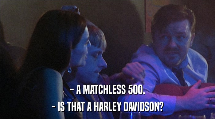 - A MATCHLESS 500. - IS THAT A HARLEY DAVIDSON? 