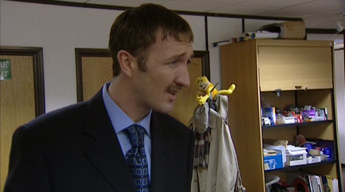 AND HE LOOKS LIKE HE'S HAD A POT NOODLE AND A WANK. 