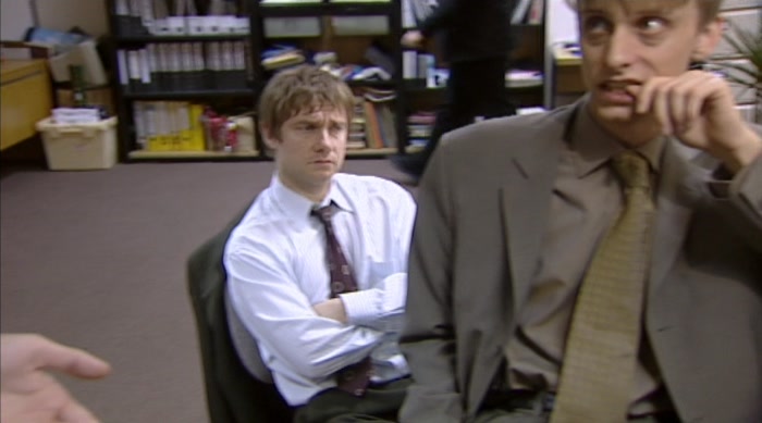 BOTH OF THEM WITH THEIR LAUGHING GEAR ROUND THE PUMP-ACTION RIFLE. 
