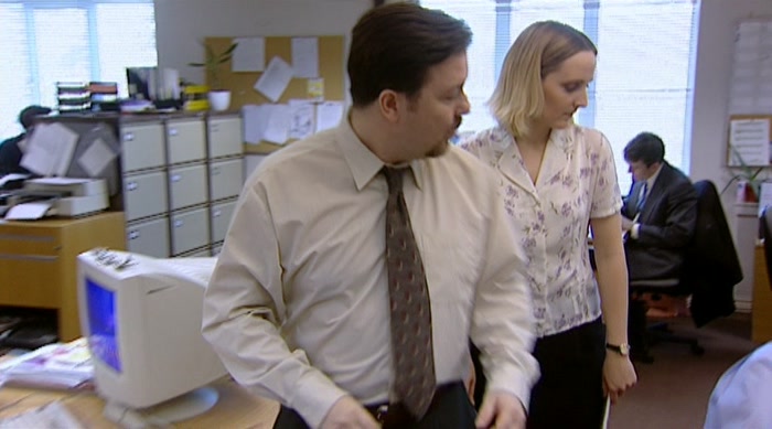 IN THE OFFICE. WALK THIS WAY.  