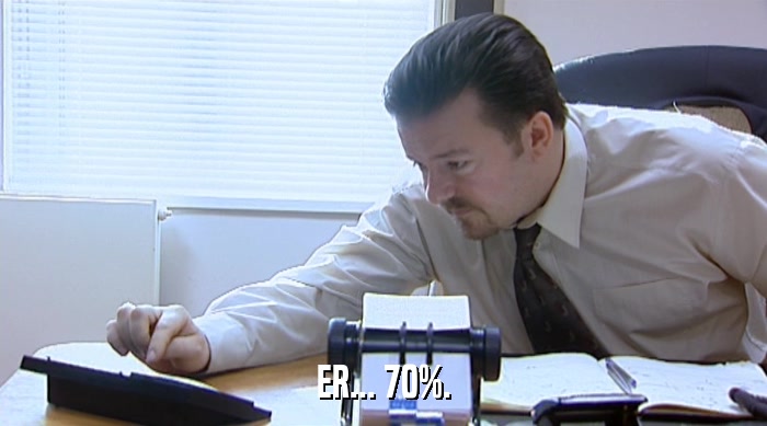 ER... 70%.  