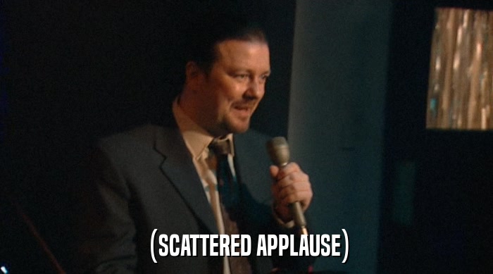 (SCATTERED APPLAUSE)  