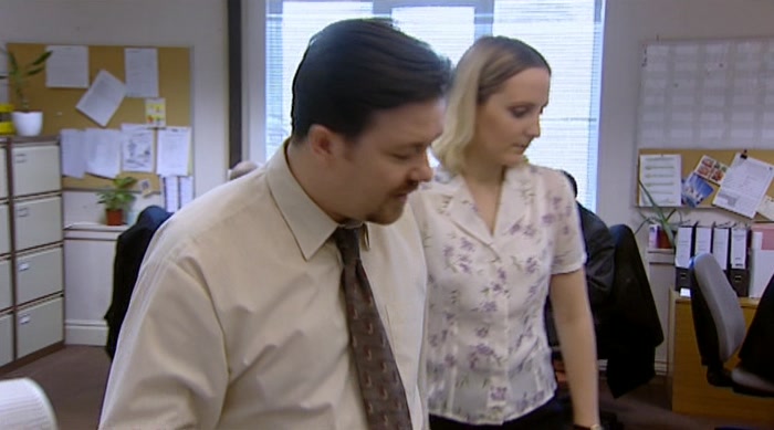 IN THE OFFICE. WALK THIS WAY.  