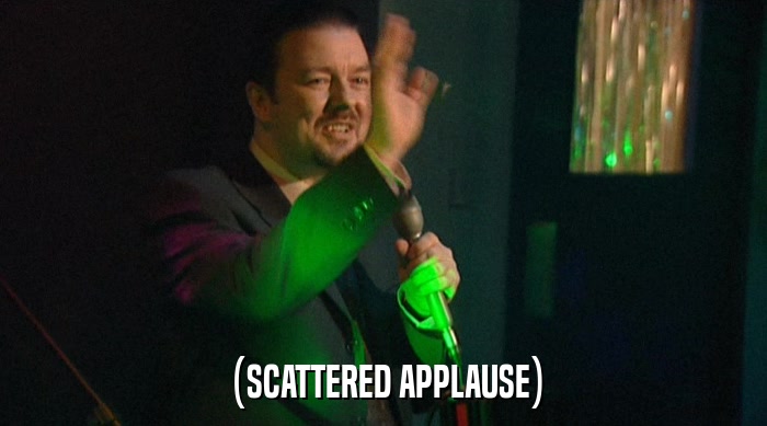 (SCATTERED APPLAUSE)  
