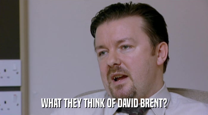 WHAT THEY THINK OF DAVID BRENT?  