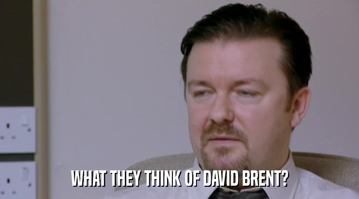 WHAT THEY THINK OF DAVID BRENT?  