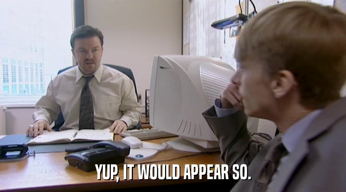 YUP, IT WOULD APPEAR SO.  
