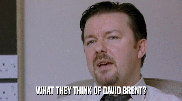 WHAT THEY THINK OF DAVID BRENT?  