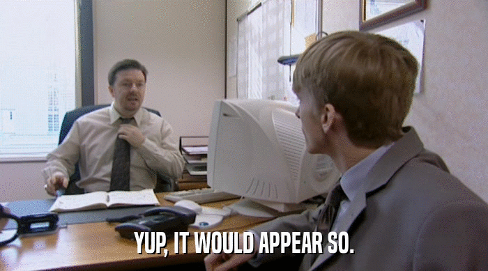 YUP, IT WOULD APPEAR SO.  