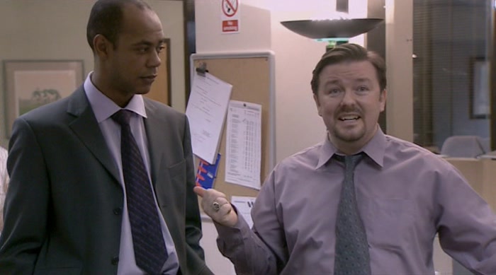 - WHAT'S HE GOT TO DO WITH IT? - HE DOESN'T MIND US LAUGHING AT HIM. 