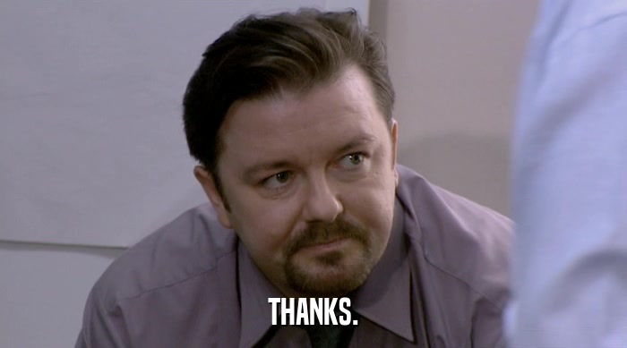 THANKS.  