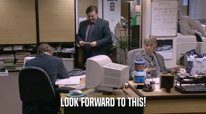 LOOK FORWARD TO THIS!  