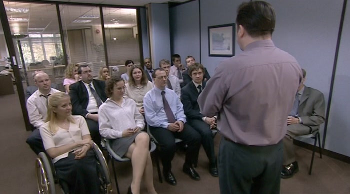 WELCOME TO SLOUGH TO THE NEW PEOPLE. MY NAME'S DAVID BRENT. 