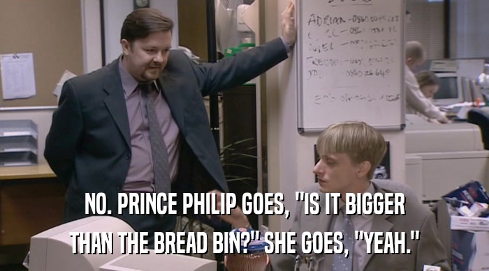 NO. PRINCE PHILIP GOES, 