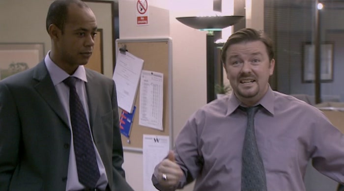 - WHAT'S HE GOT TO DO WITH IT? - HE DOESN'T MIND US LAUGHING AT HIM. 