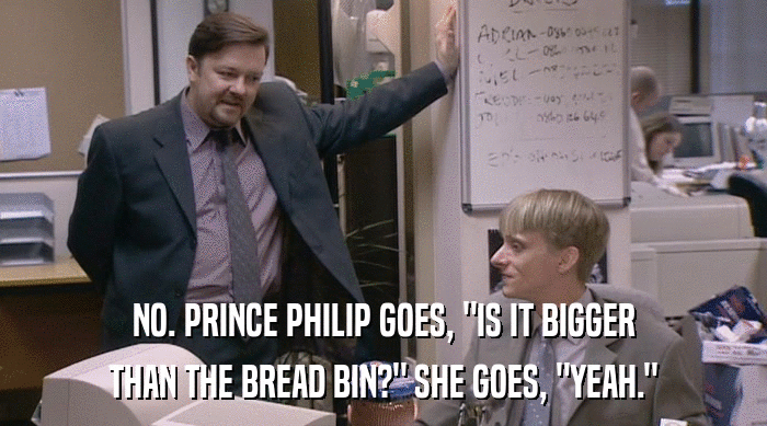 NO. PRINCE PHILIP GOES, 