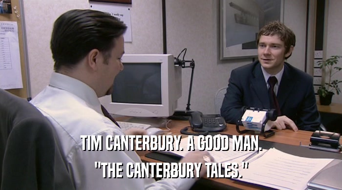 TIM CANTERBURY. A GOOD MAN. 