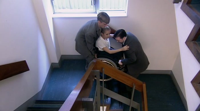 THE LIFTS... ARE OUT OF BOUNDS... IN A FIRE... SITUATION, 