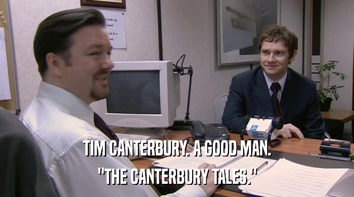 TIM CANTERBURY. A GOOD MAN. 