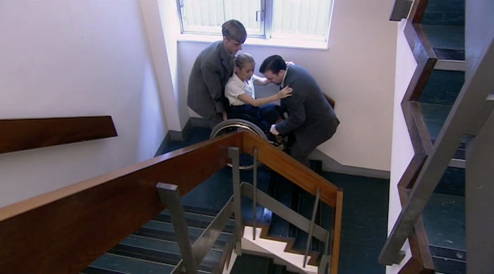 THE LIFTS... ARE OUT OF BOUNDS... IN A FIRE... SITUATION, 