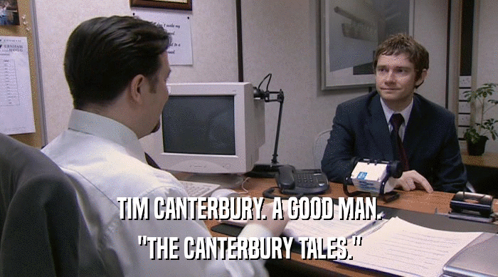 TIM CANTERBURY. A GOOD MAN. 