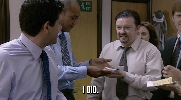 I DID.  