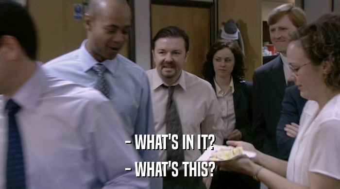 - WHAT'S IN IT? - WHAT'S THIS? 