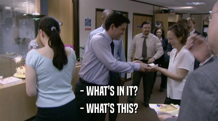 - WHAT'S IN IT? - WHAT'S THIS? 